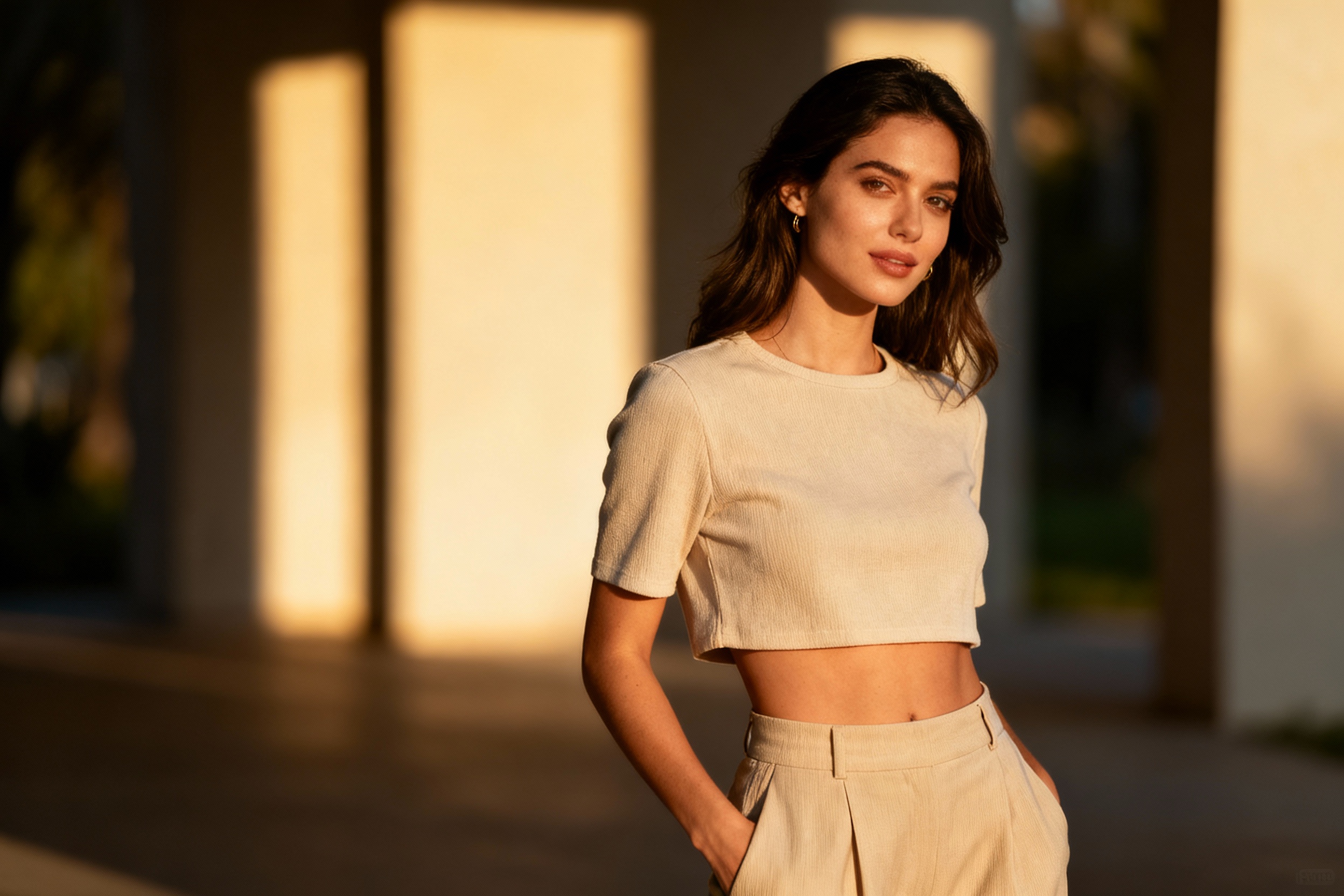 How to style cropped tops with balance