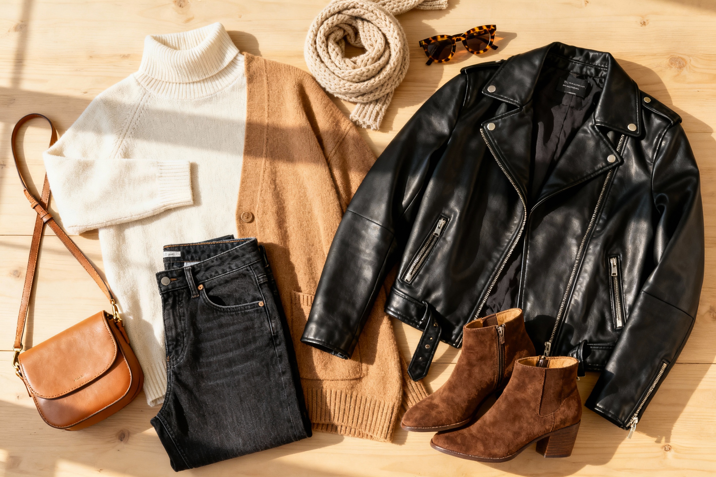 Work outfits for winter layering